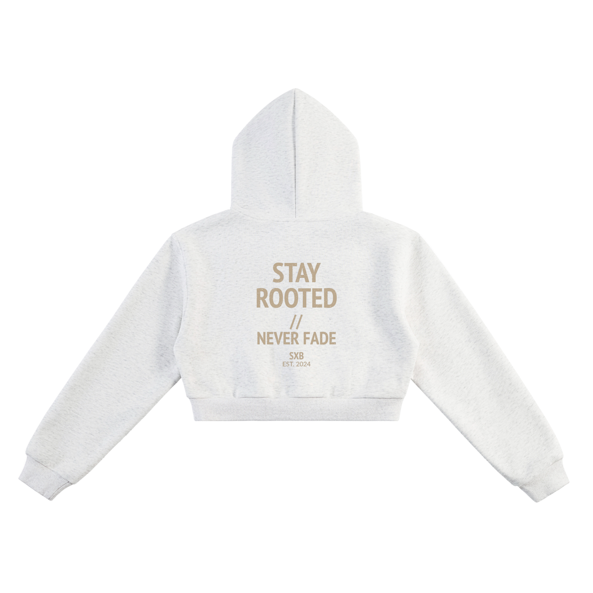 Essential Stay Rooted Cropped Hoodie