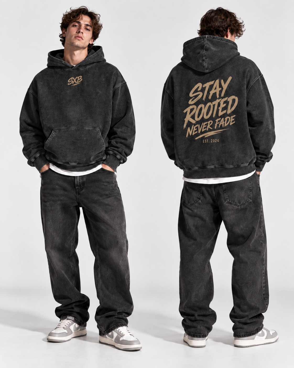 SXB ESSENTIAL Hoodie Rückansicht mit Backprint